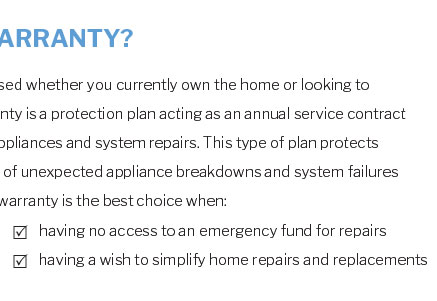 what is home warranty coverage